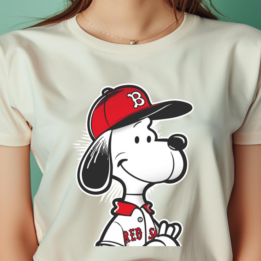 Snoopy Vs Boston Red Sox Charlie Cheering Sidekick PNG, Snoopy PNG, Boston Red Sox Digital Png Files.jpg