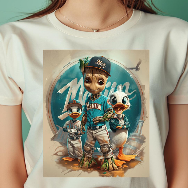 Groot Vs Miami Marlins Marlins Magic Moment PNG, Groot PNG, Miami Marlins Digital Png Files.jpg