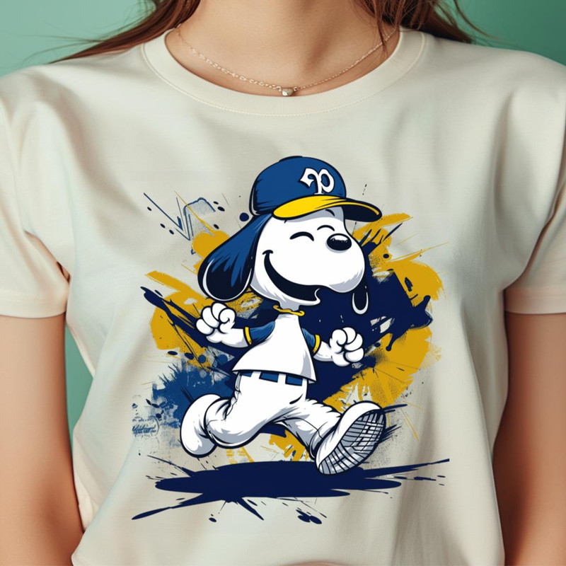 Snoopy Vs Milwaukee Brewers Beagle Bases Loaded PNG, Snoopy PNG, Milwaukee Brewers Digital Png Files.jpg