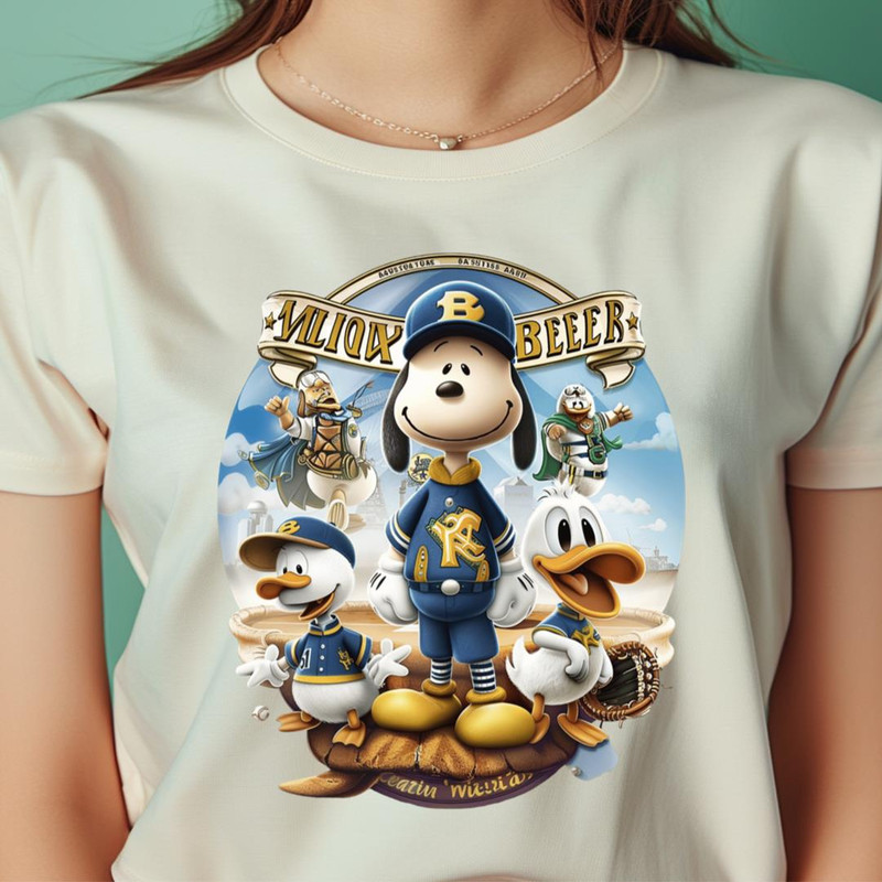 Snoopy Vs Milwaukee Brewers Fielding Fido Fuels PNG, Snoopy PNG, Milwaukee Brewers Digital Png Files.jpg