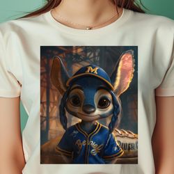 stitch vs milwaukee brewers brew crew cosmic confrontation png, stitch png, milwaukee brewers digital png files