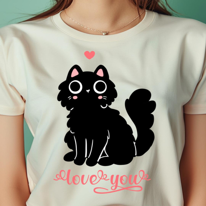 Cute Black Cat Valentine Metal Core PNG, Bullet For My Valentine PNG.jpg