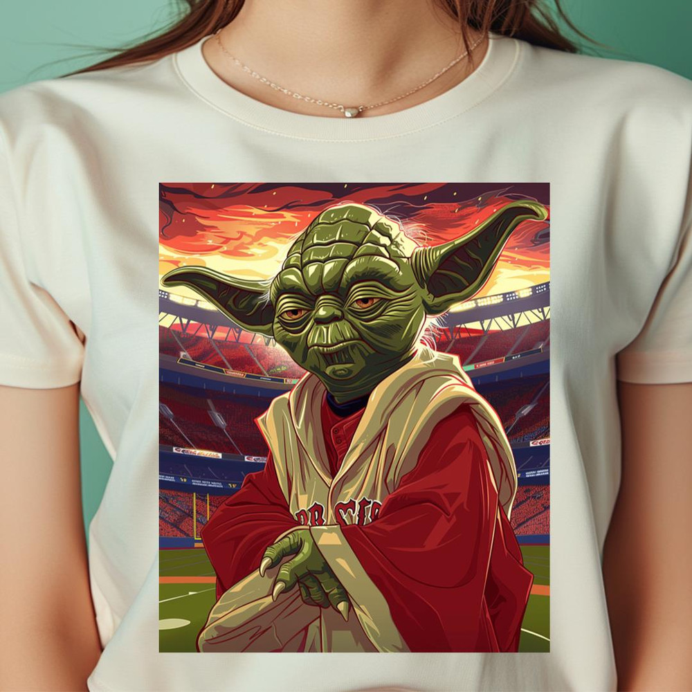 Yoda Vs Boston Red Sox Baseball Jedi Mentor PNG, Yoda PNG, Boston Red Sox Digital Png Files.jpg