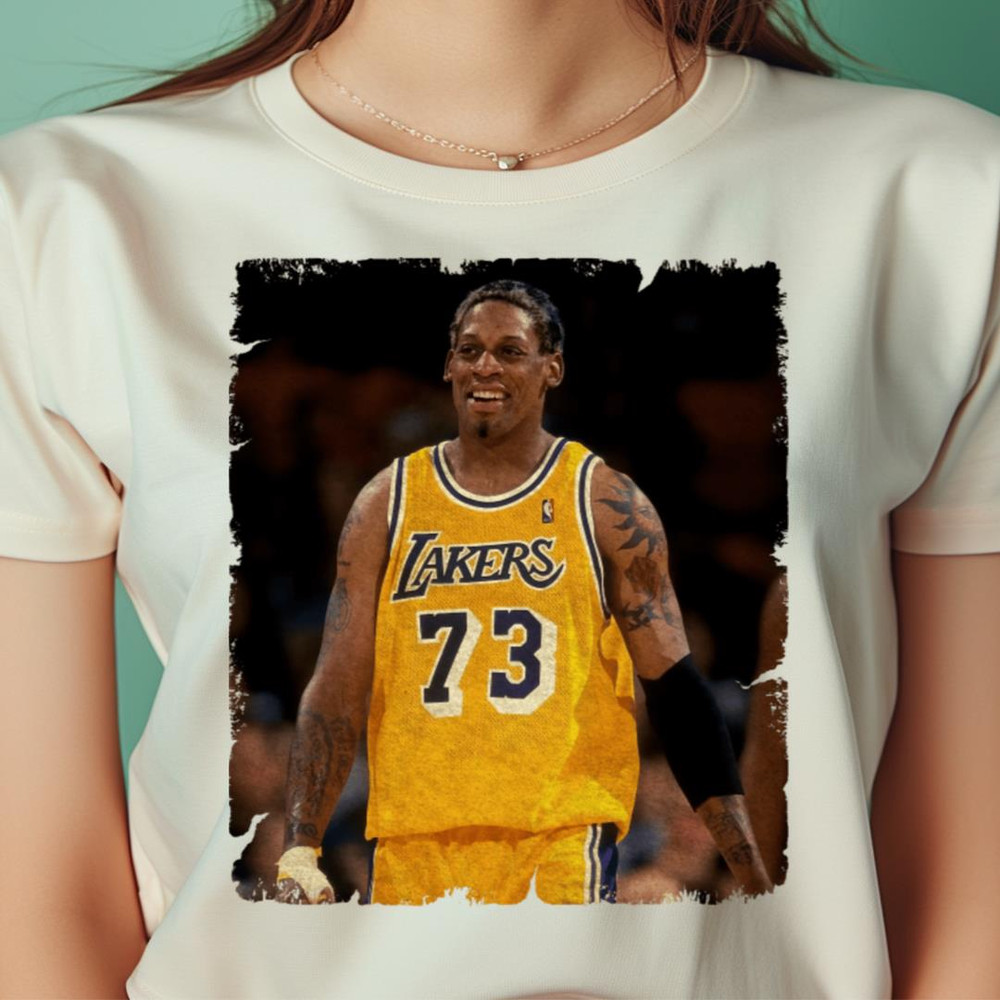 Dennis Rodman In Lakers Winning PNG, Dennis Rodman PNG.jpg