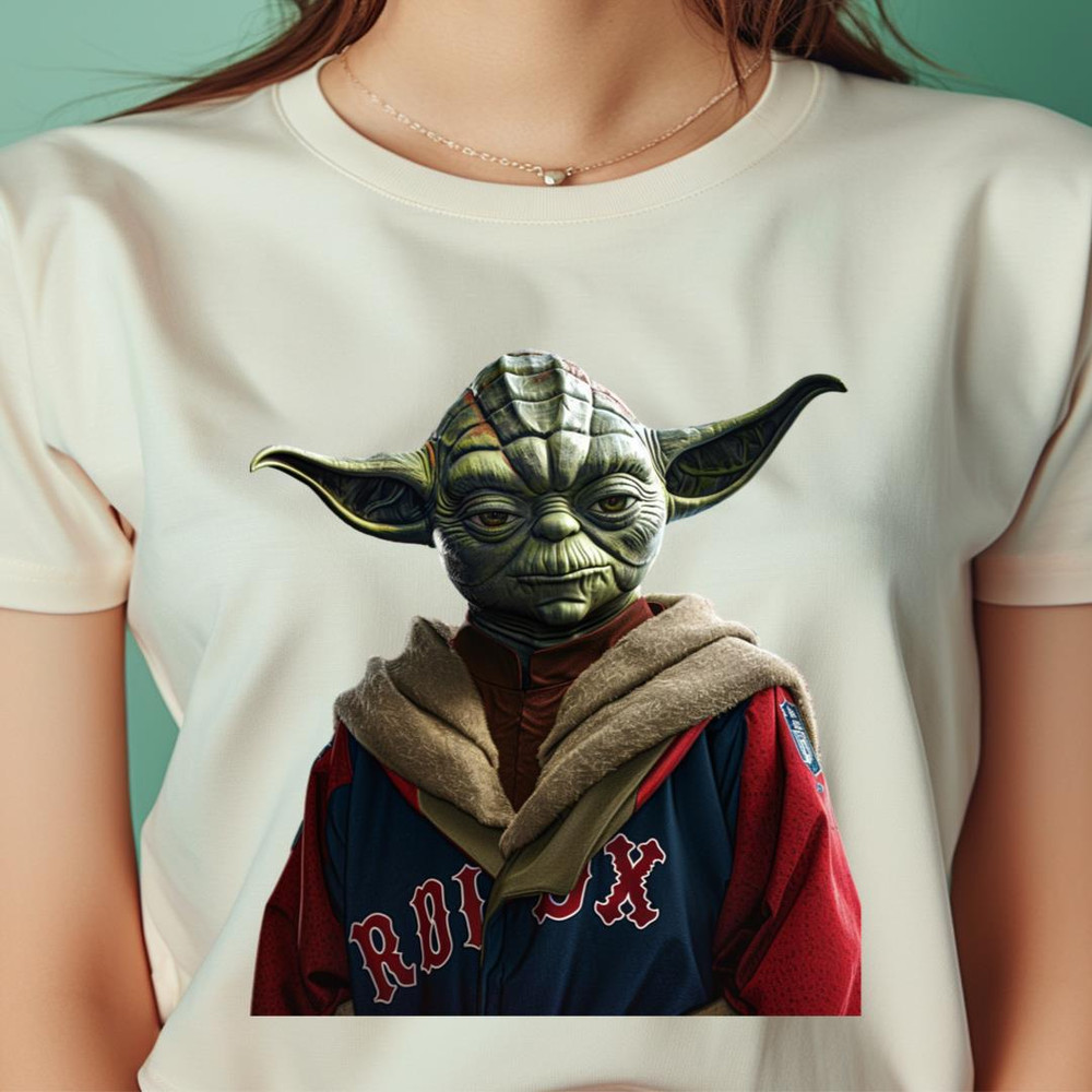 Master Yoda Turns Double Red Sox PNG, Yoda Vs Boston Red Sox logo PNG, Yoda Vs Boston Digital Png Files.jpg