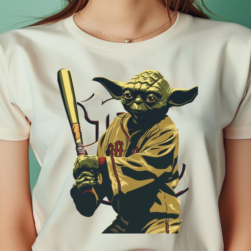 Sox Logo Encounters Jedi Master PNG, Yoda Vs Boston Red Sox logo PNG, Yoda Vs Boston Digital Png Files.jpg