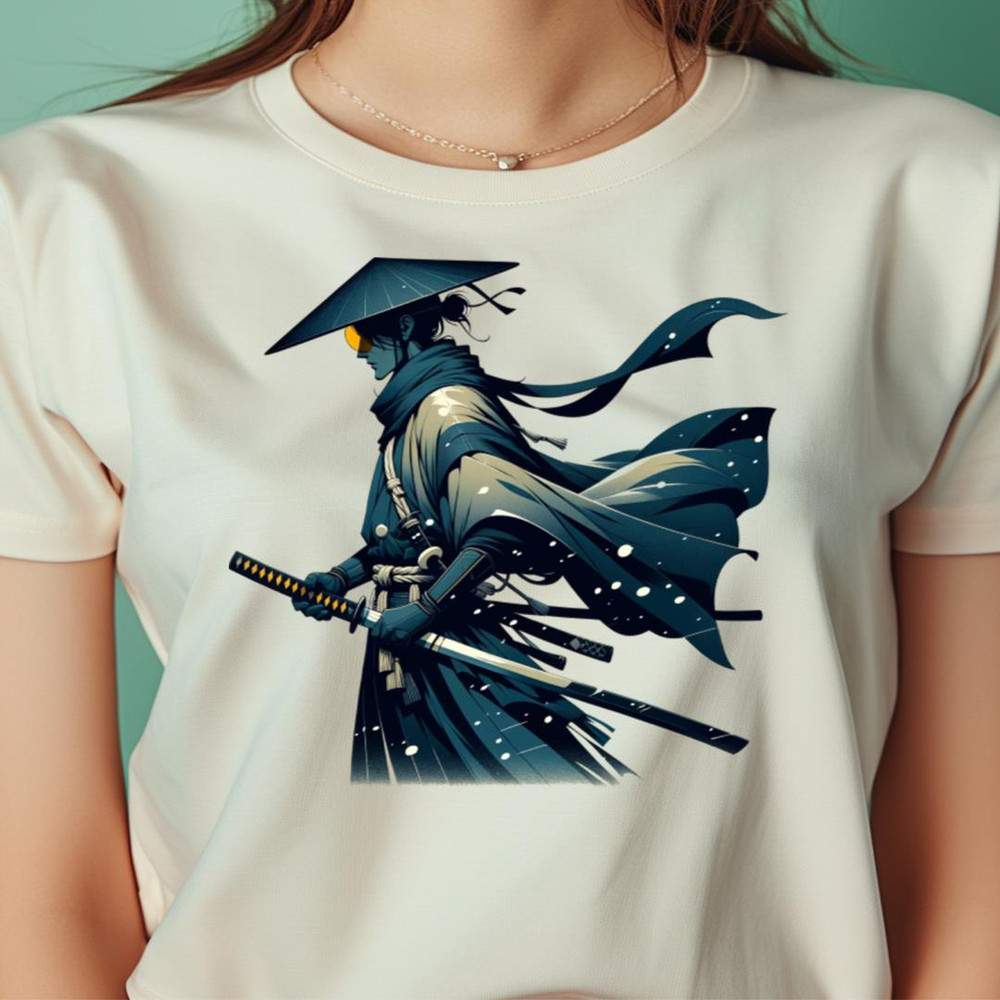 Blue Eye Samurai Vintage Epic Swordsmanship Anime PNG, Anime Samurai PNG.jpg