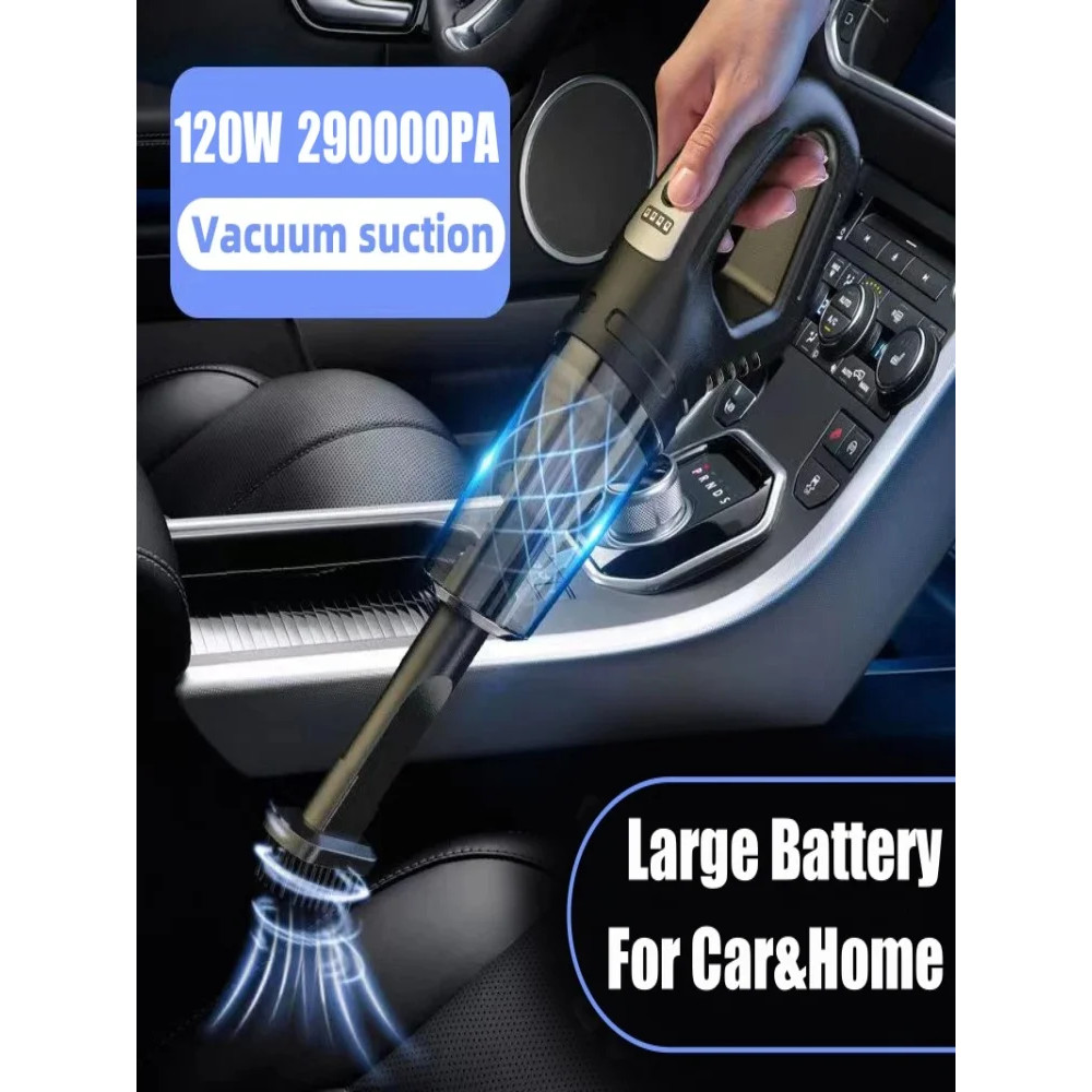 2 in 1 Wireless Vacuum Cleaner and Air Duster Rechargeable Handheld Vacuum for Cars Homes and Hard
