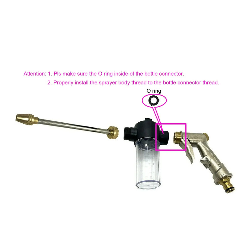 High Pressure Car Washer Tool Adjustable Metal Sprinkler for Garden Watering  Irrigation Tools