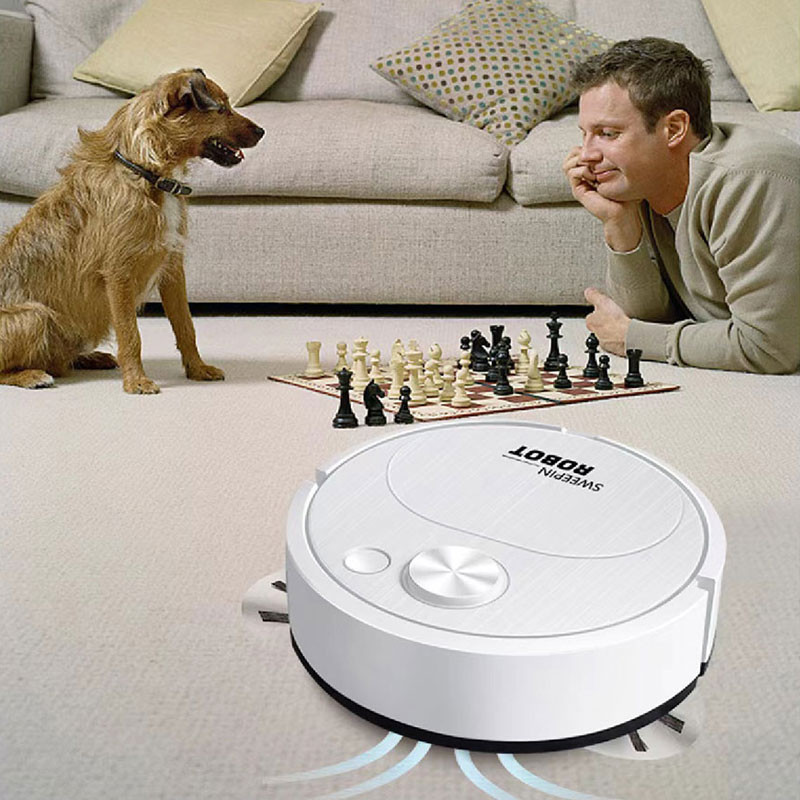 Smart Wireless Sweeping Robot Vacuum Cleaner  1500Pa Dragging 3in1 Mopping  Cleaning For Home  Offi 2