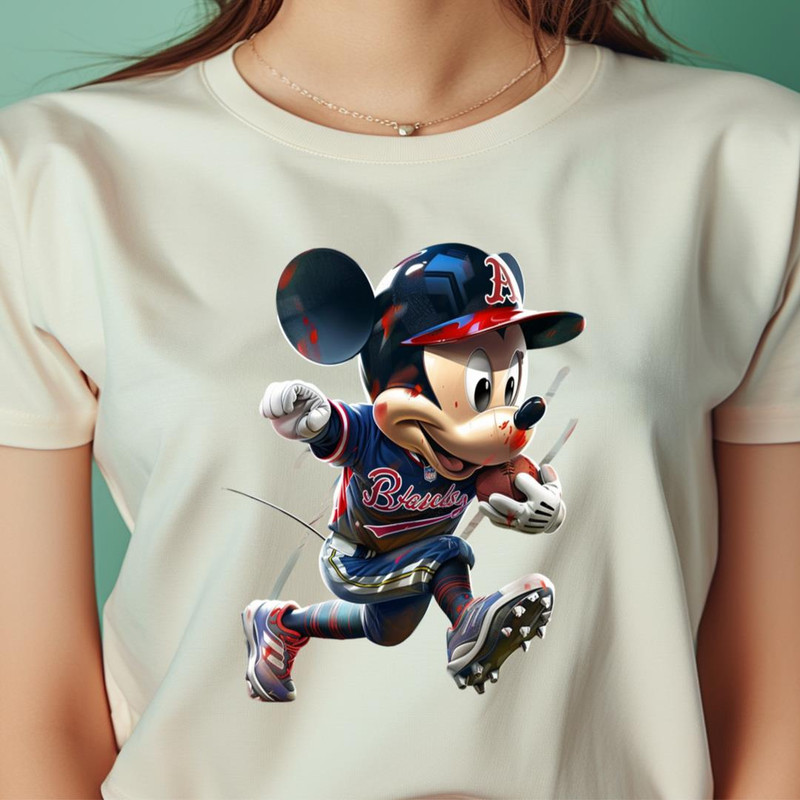 Mickey Mouse Vs Atlanta Braves Sporting Spoof PNG, Mickey Mouse PNG, Atlanta Braves Digital Png Files.jpg