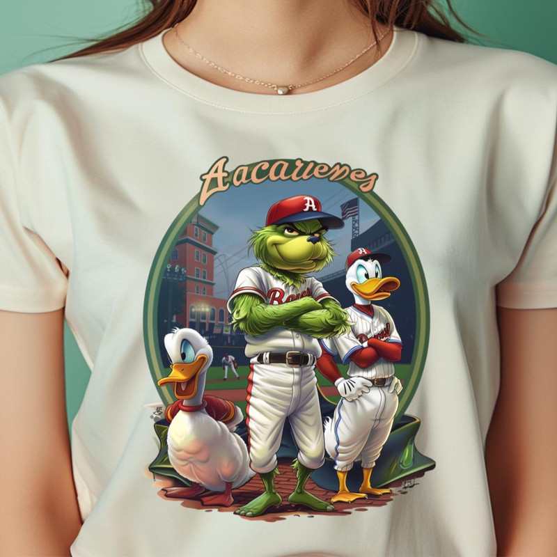 The Grinch Vs Atlanta Braves Grinch Glaring Grapple PNG, The Grinch PNG, Atlanta Braves Digital Png Files.jpg