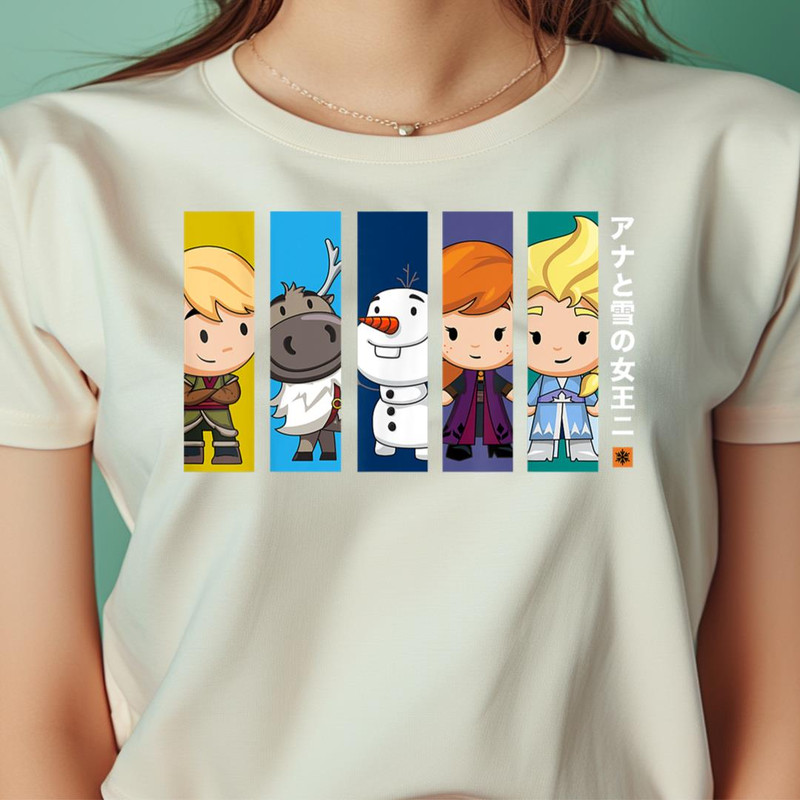 Disney Frozen 2 Chibi Characters Japanese PNG, Disney Frozen PNG, Elsa and Anna Digital Png Files.jpg
