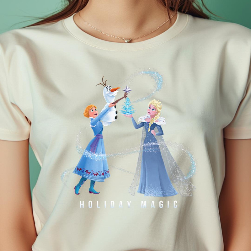 Disney Frozen Elsa Anna Olaf Holiday Magic PNG, Disney Frozen PNG, Elsa and Anna Digital Png Files.jpg