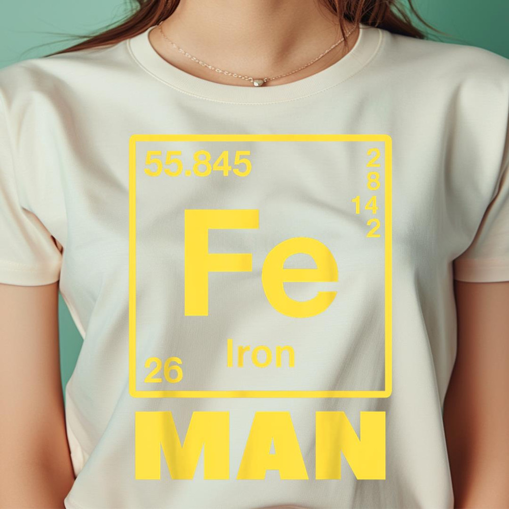 Iron Man Funny Periodic Table Hero Science Lover PNG, iron man PNG, Superhero Digital Png Files.jpg