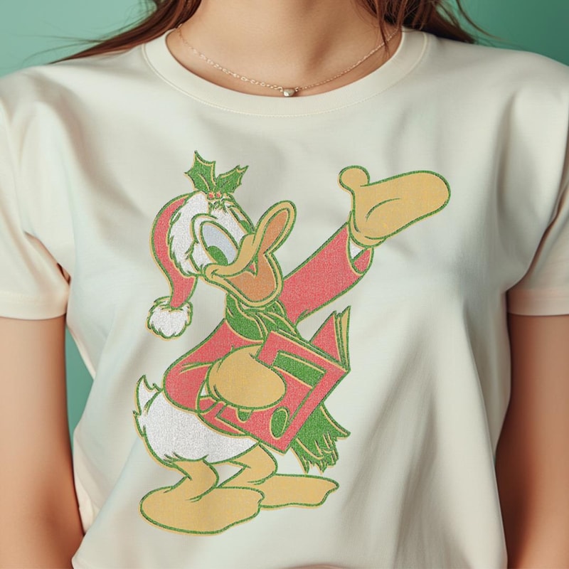 Disney Donald Duck Christmas Caroling Portrait PNG, pluto disney PNG, Goofy Digital Png Files.jpg