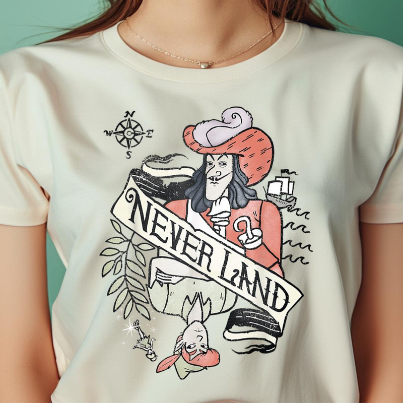 Disney Peter Pan Captain Hook Mischievous Smile Circle Logo PNG, Peter Pan PNG, Neverland Digital Png Files.jpg