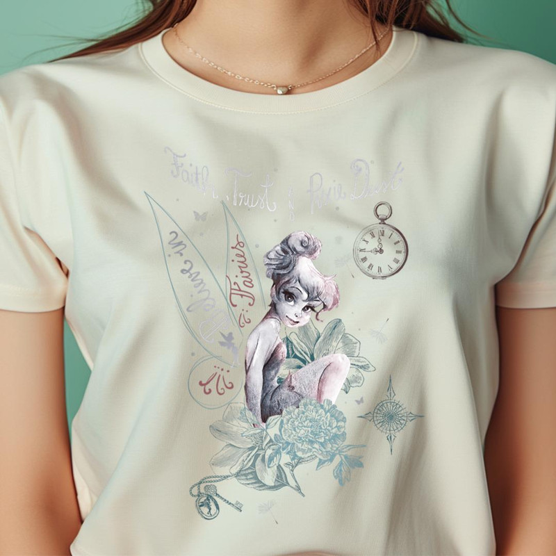 Disney Peter Pan Tinker Bell Arms Up Profile Mirror Dance PNG, Peter Pan PNG, Neverland Digital Png Files.jpg