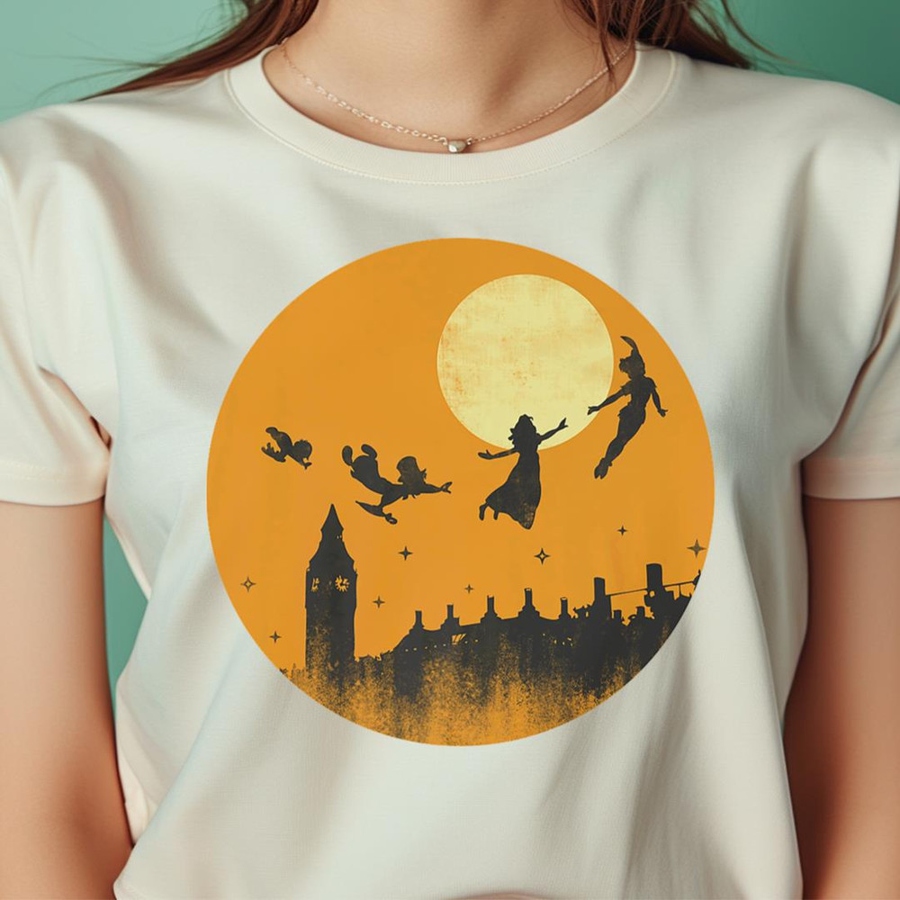 Disney Peter Pan Wendy Silhouette Of Adventure Disney PNG, Peter Pan PNG, Neverland Digital Png Files.jpg