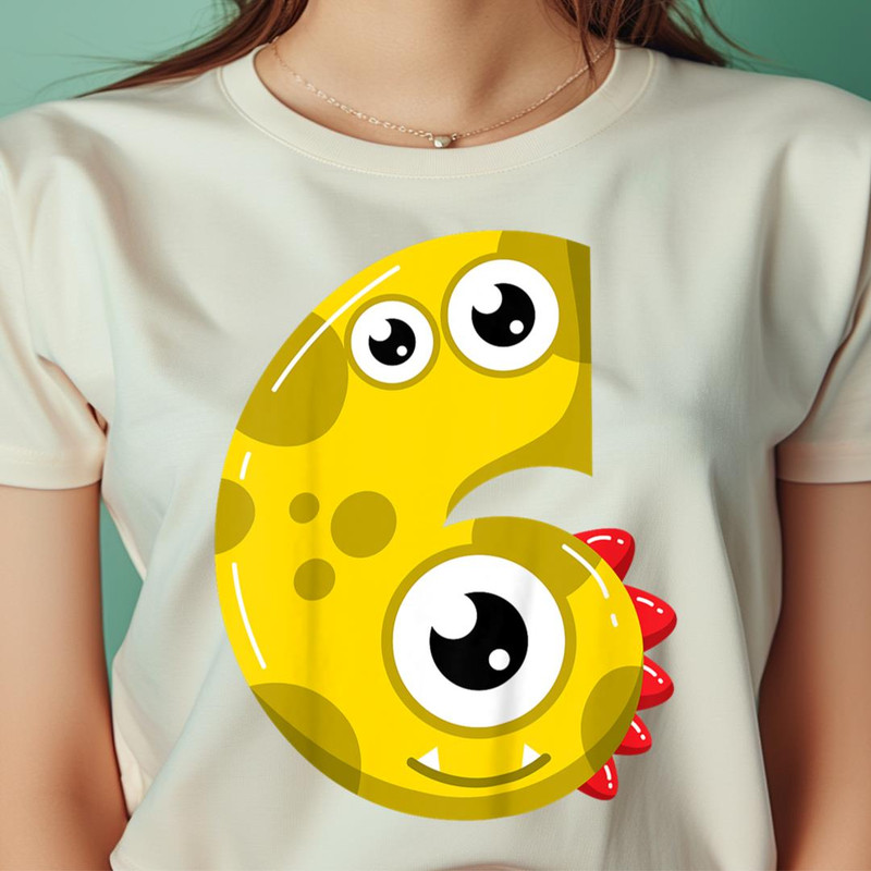 Kids 6Th Birthday Monsters Tee 6 Years Old Little PNG, the sesame street monsters PNG, Monster Digital Png Files.jpg