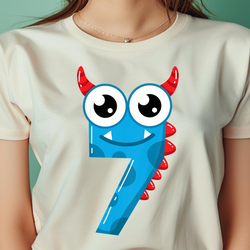 Kids 7Th Birthday Monsters Tee 7 Years Old Little PNG, the sesame street monsters PNG, Monster Digital Png Files.jpg