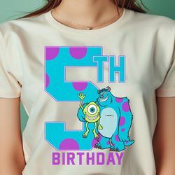 disney pixar monsters inc. mike & sully happy 5th birthday png, monsters inc png, monsters digital png files