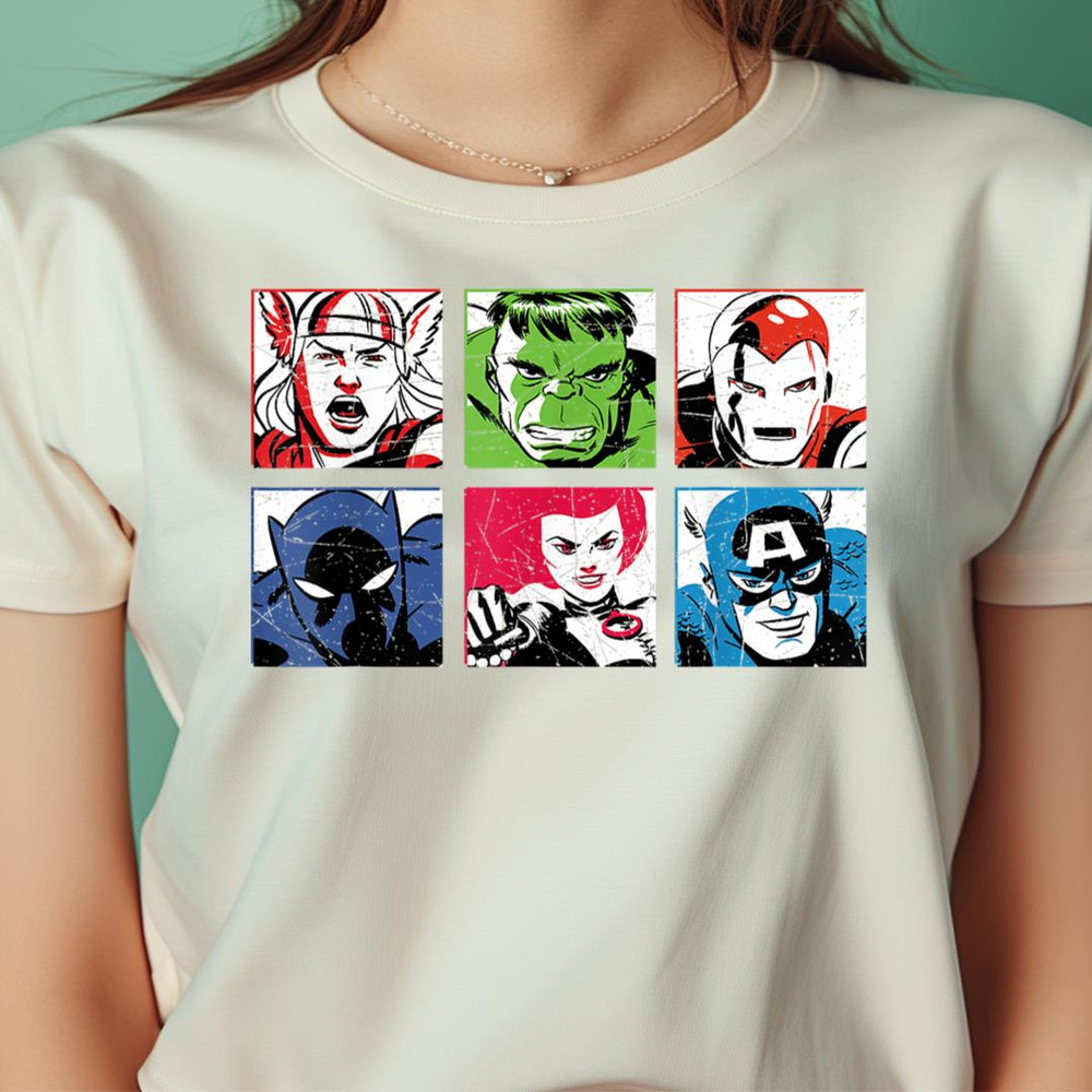 Marvel Avengers Super Heroes Retro Comic Art PNG, Hulk PNG, She Hulk Digital Png Files.jpg