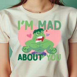 marvel hulk i'm mad about you valentine card png, hulk png, she hulk digital png files
