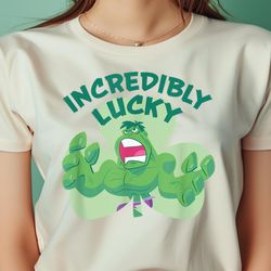 marvel hulk incredibly lucky shamrock st. patrick's day png, hulk png, she hulk digital png files