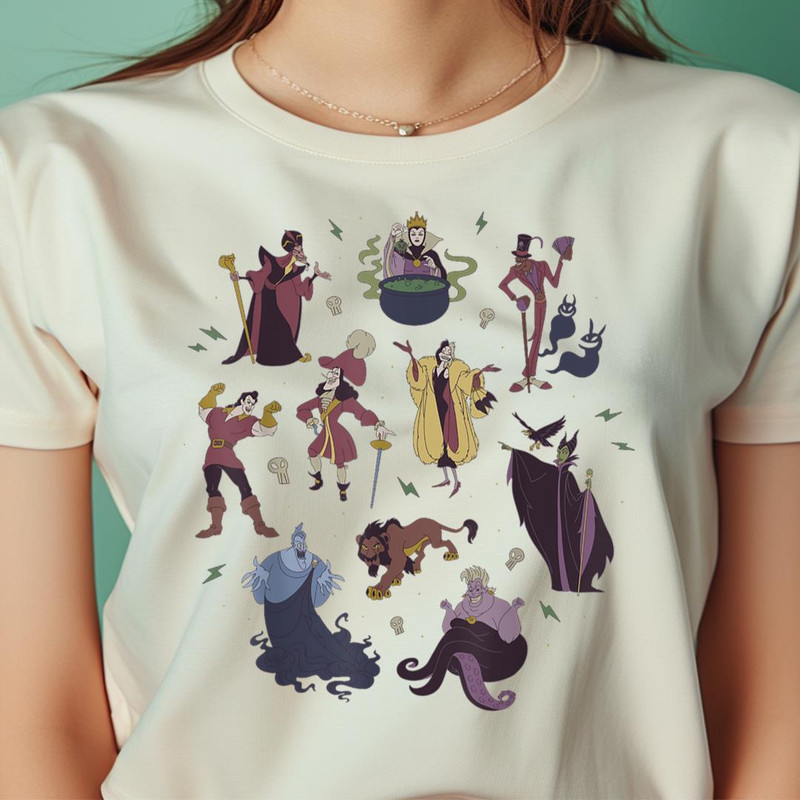 Disney Villains Group Shot Doodles PNG, villains PNG, Maleficent Digital Png Files.jpg