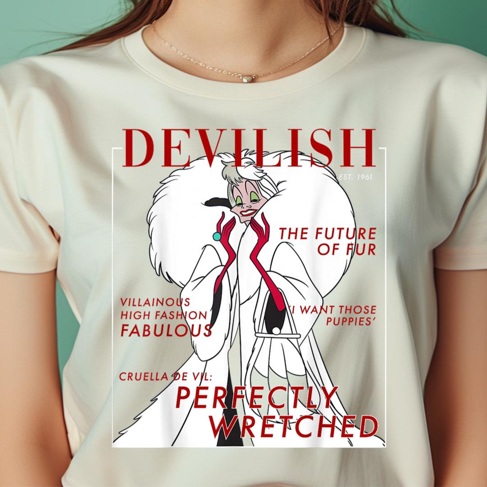 Disney Villains Halloween Cruella Magazine Cover PNG, villains PNG, Maleficent Digital Png Files.jpg