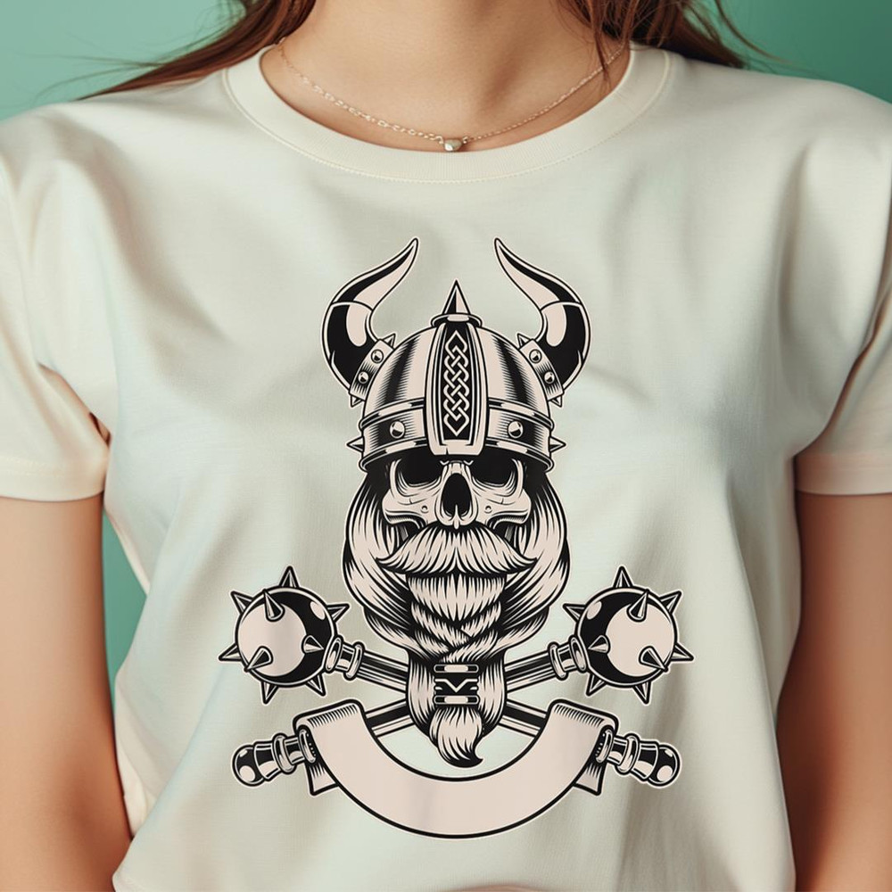 Bearded Viking Skull Warrior Scandinavia Valhalla Thor Gift PNG, Thor PNG, Avengers Digital Png Files.jpg