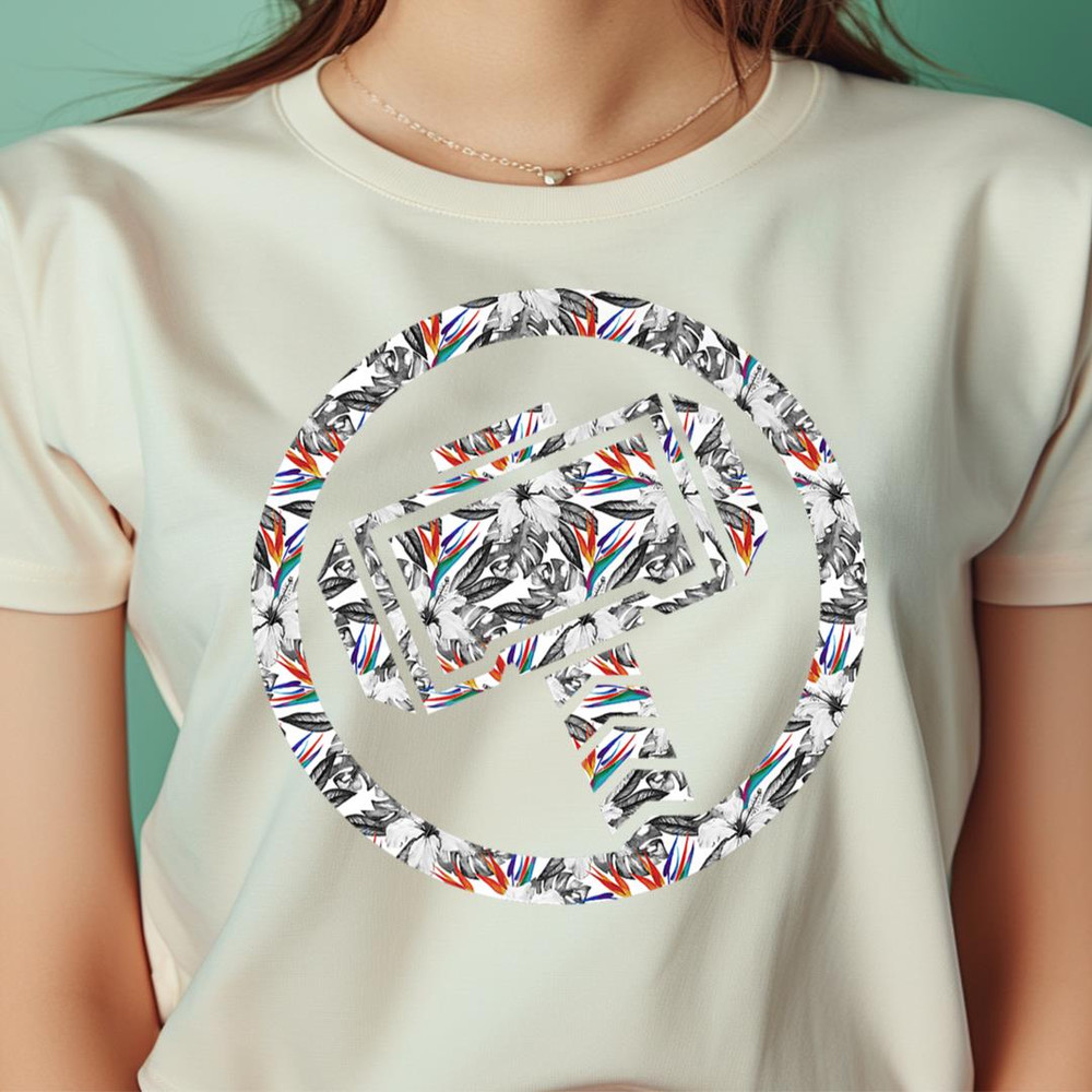 Marvel Avengers Thor Floral Hammer Symbol PNG, Thor PNG, Avengers Digital Png Files.jpg