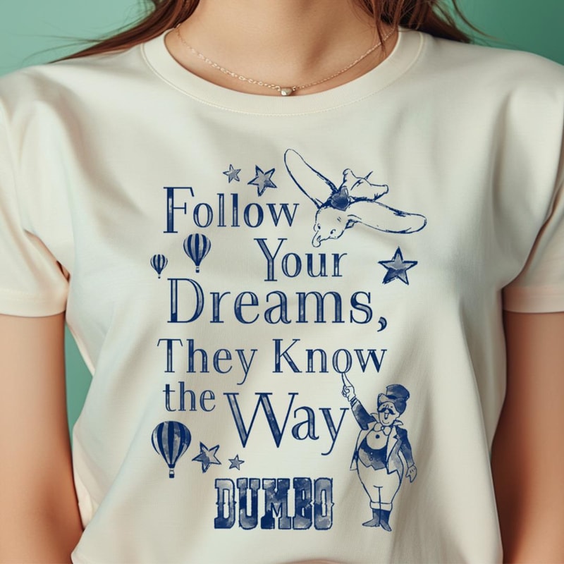Disney Dumbo Follow Your Dreams They Know They Way PNG, Winnie the Pooh PNG, Pooh Bear Digital Png Files.jpg