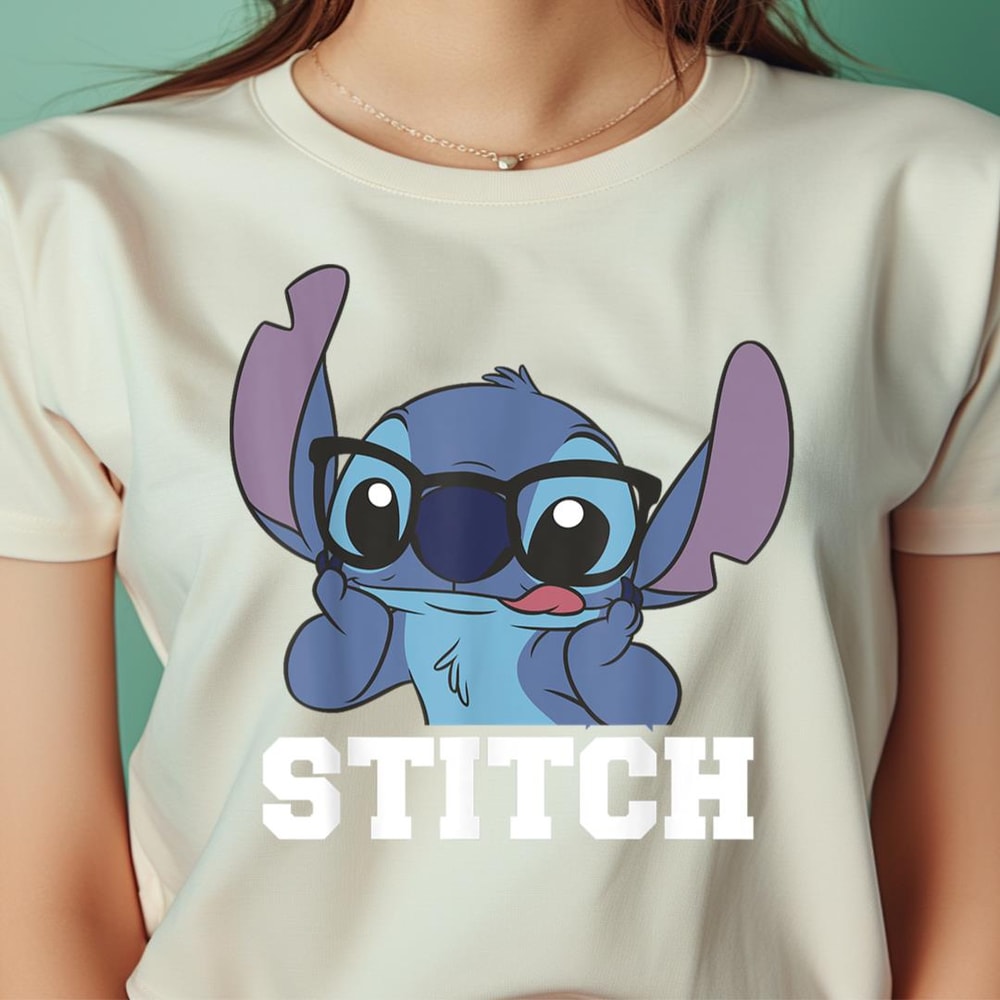 Disney Lilo Stitch Nerdy Stitch Portrait PNG, Winnie the Pooh PNG, Pooh Bear Digital Png Files.jpg