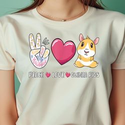 peace love guinea pigs design for guinea pigs lover png, peppa pig png, piggy digital png files