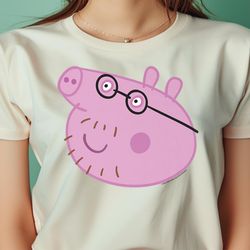 peppa pig happy daddy pig big face png, peppa pig png, piggy digital png files
