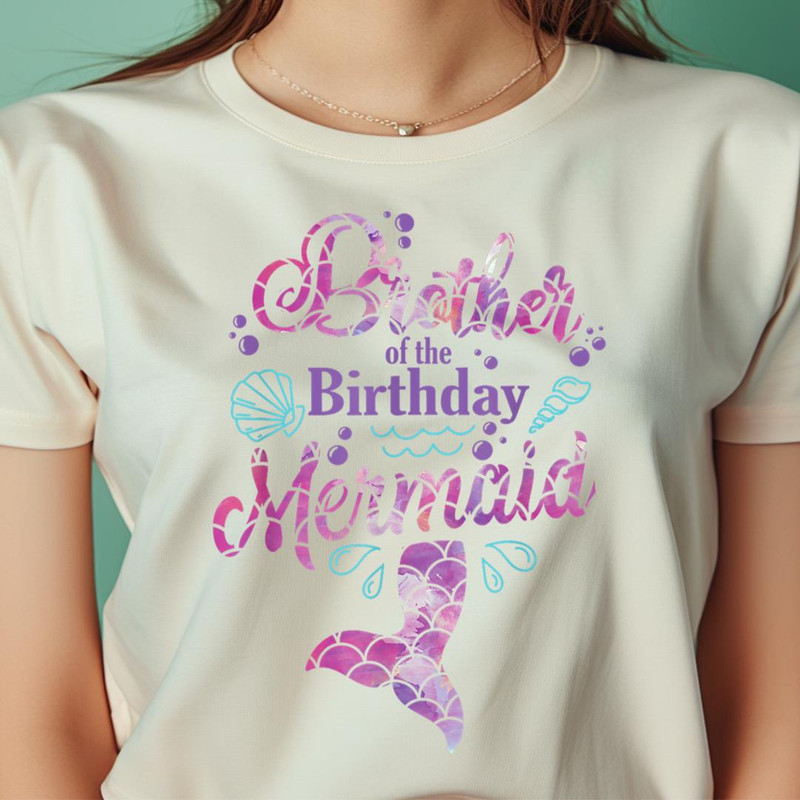 Brother Of The Birthday Mermaid Birthday Party Mermaid Bro PNG, The Little Mermaid PNG, Fantasy Digital Png Files.jpg