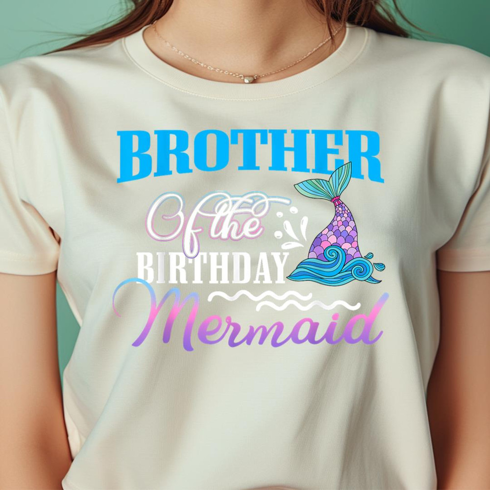 Brother Of The Birthday Mermaid Party Matching Mermaid PNG, The Little Mermaid PNG, Fantasy Digital Png Files.jpg