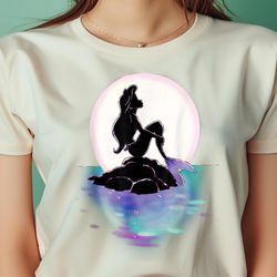 disney little mermaid ariel colorful sunset moon png, the little mermaid png, fantasy digital png files