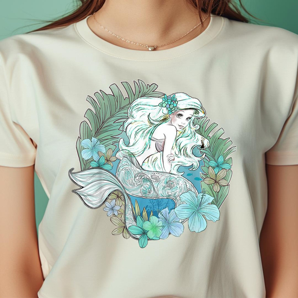 Disney Little Mermaid Ariel Watercolors Graphic PNG, The Little Mermaid PNG, Fantasy Digital Png Files.jpg