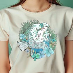 disney little mermaid ariel watercolors graphic png, the little mermaid png, fantasy digital png files