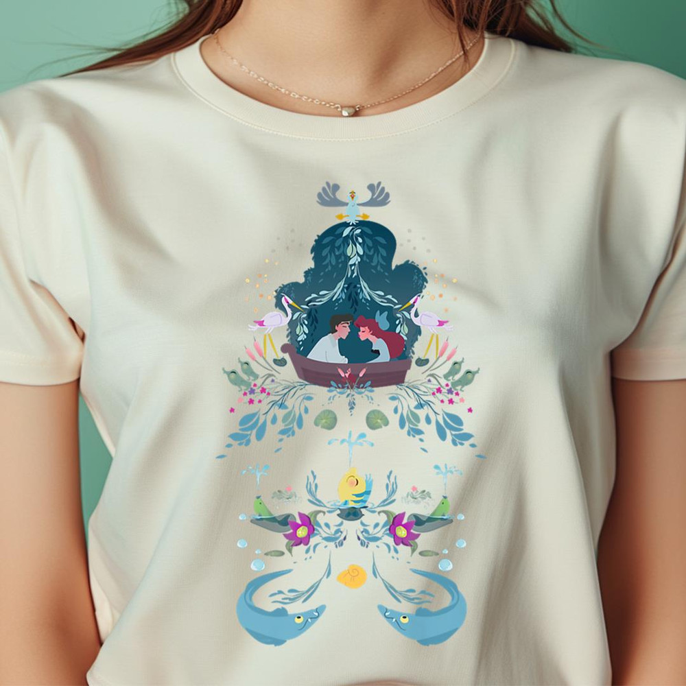 Disney The Little Mermaid Ariel Prince Eric Kiss The Girl PNG, The Little Mermaid PNG, Fantasy Digital Png Files.jpg