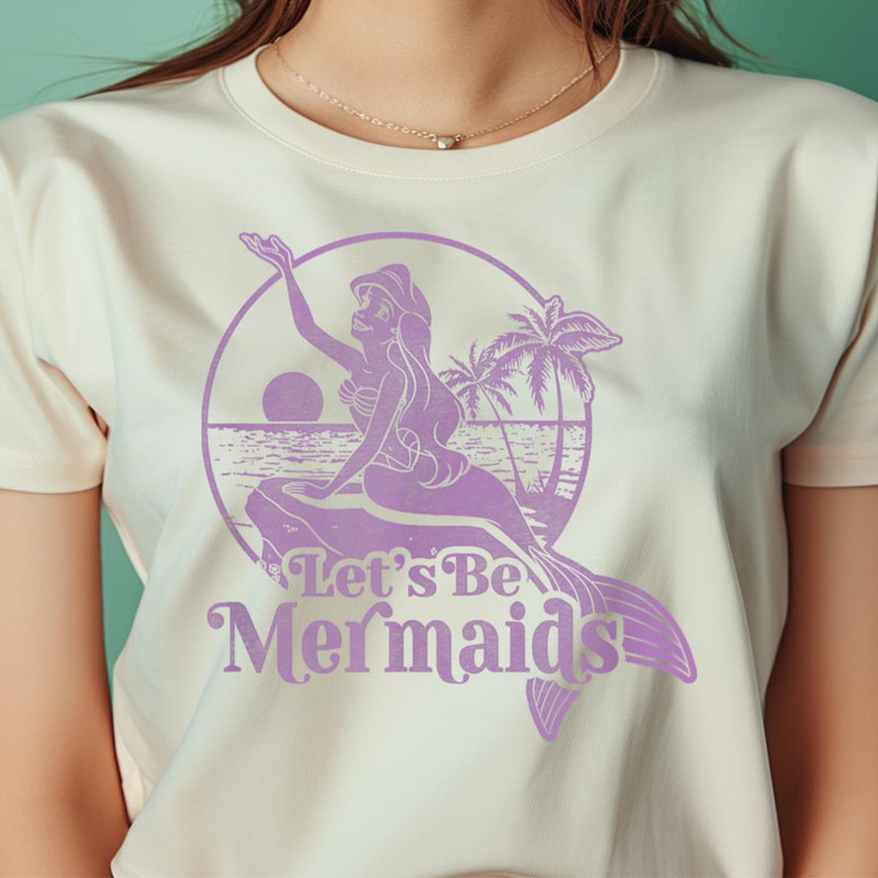 Disney The Little Mermaid Ariel Purple Tone Be Mermaids PNG, The Little Mermaid PNG, Fantasy Digital Png Files.jpg