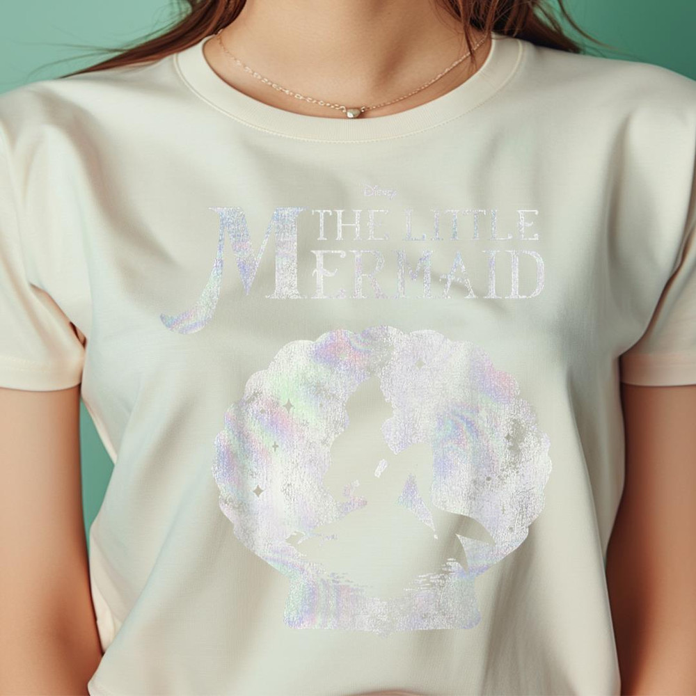 Disney The Little Mermaid Ariel Seashell Silhouette PNG, The Little Mermaid PNG, Fantasy Digital Png Files.jpg