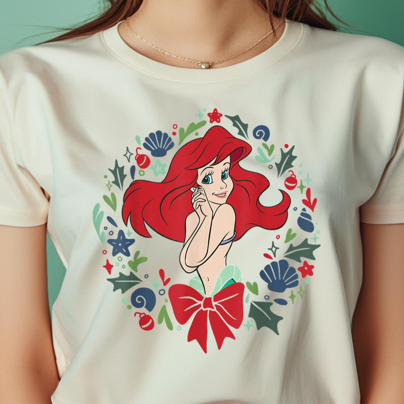 Disney The Little Mermaid Ariel Seashell Wreath PNG, The Little Mermaid PNG, Fantasy Digital Png Files.jpg