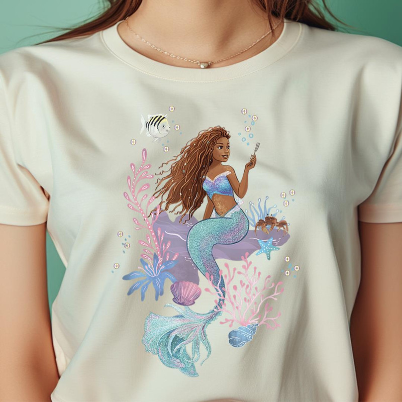 Disney The Little Mermaid Ariel Sebastian Flounder Poster PNG, The Little Mermaid PNG, Fantasy Digital Png Files.jpg