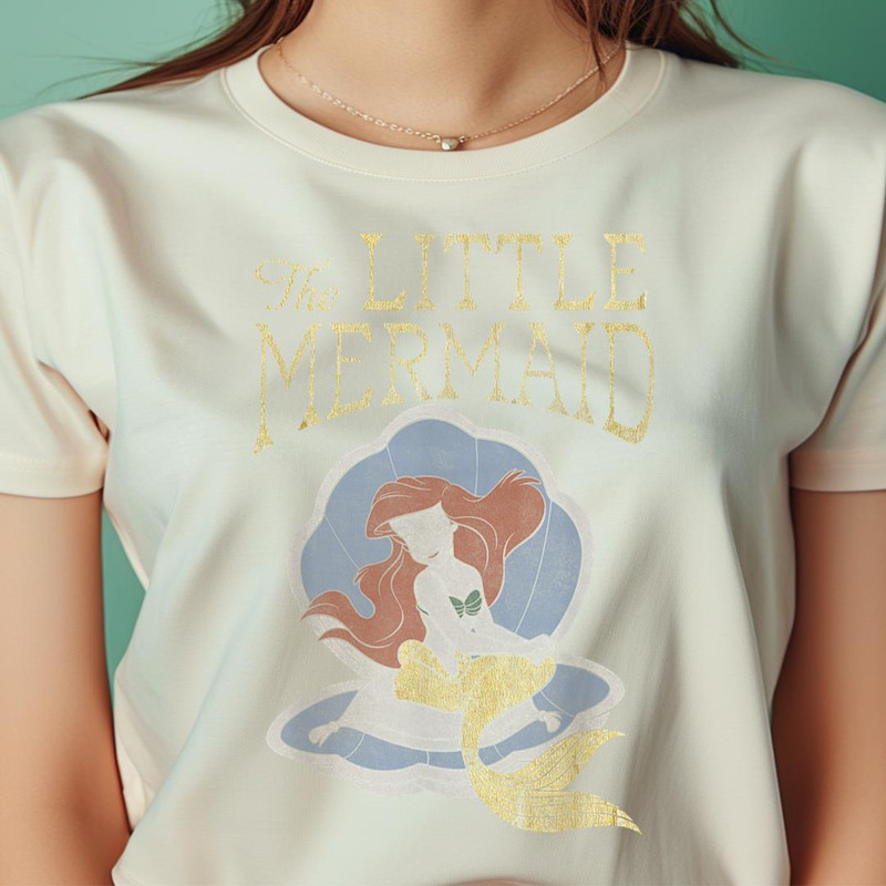 Disney The Little Mermaid Ariel Shell Portrait PNG, The Little Mermaid PNG, Fantasy Digital Png Files.jpg