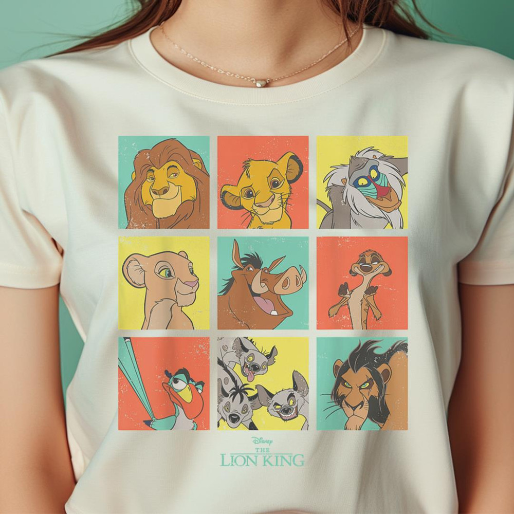 Disney The Lion King Characters 90S Grid PNG, The Lion King PNG, Lion Face Digital Png Files.jpg