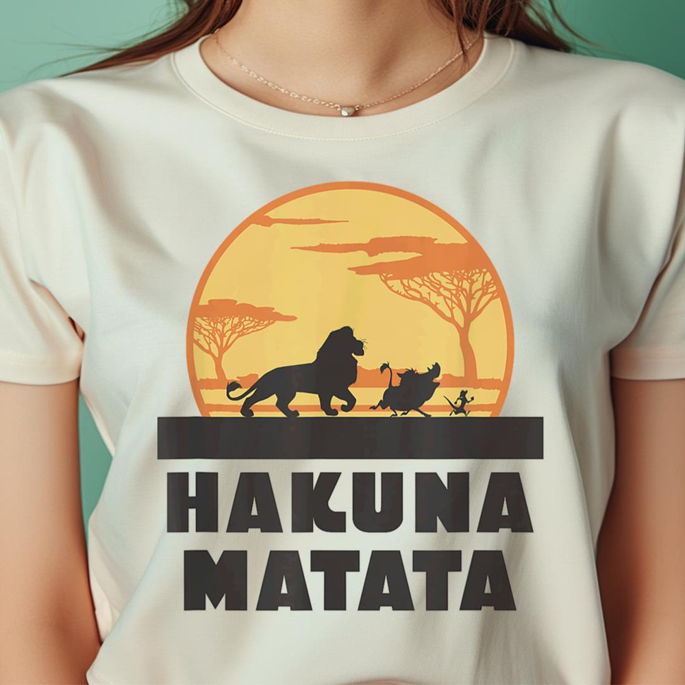 Disney The Lion King Hakuna Matata Crew Sideview Silhouettes PNG, The Lion King PNG, Lion Face Digital Png Files.jpg